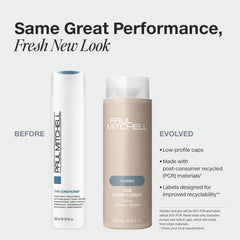 Paul Mitchell conditioner bottle pour for easy application and frizz control