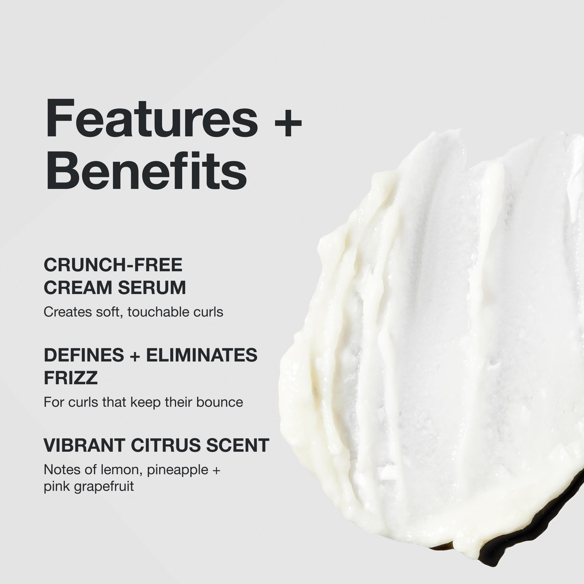 Paul Mitchell Twirl Around Cream Serum on damp hair for frizz control.