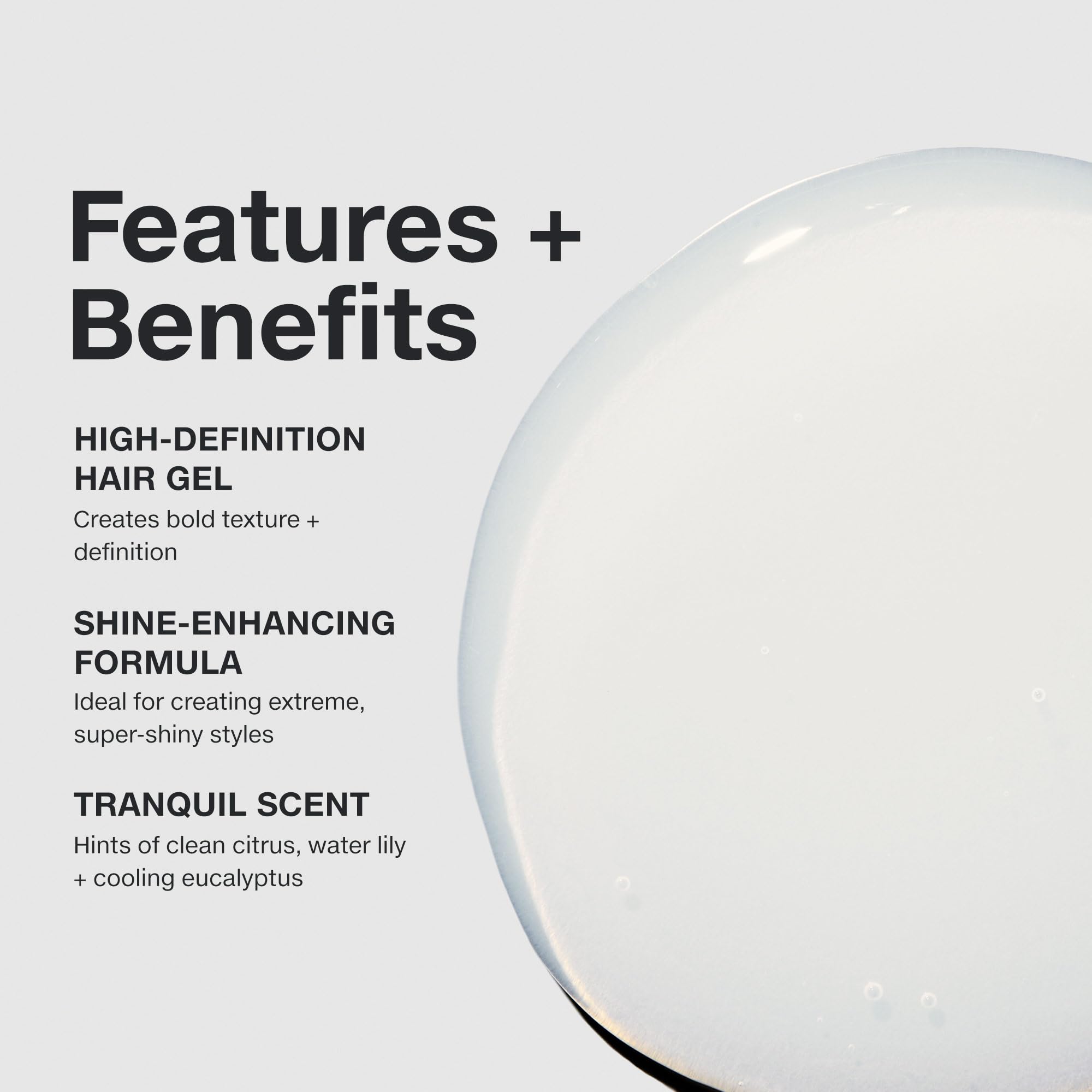 Paul Mitchell Wax Works high-shine gel enhances extreme looks with reflective finish.