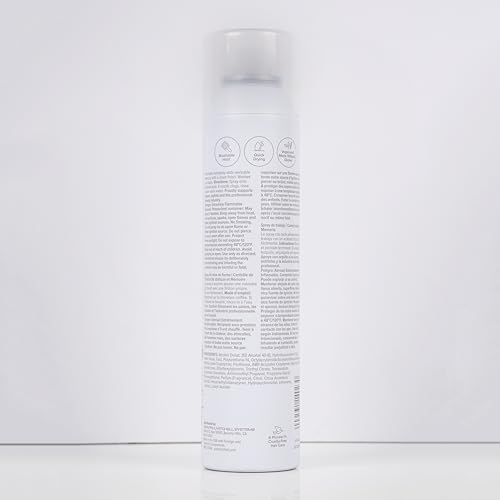 Paul Mitchell Worked Up hairspray spray pattern highlights easy styling during a busy day