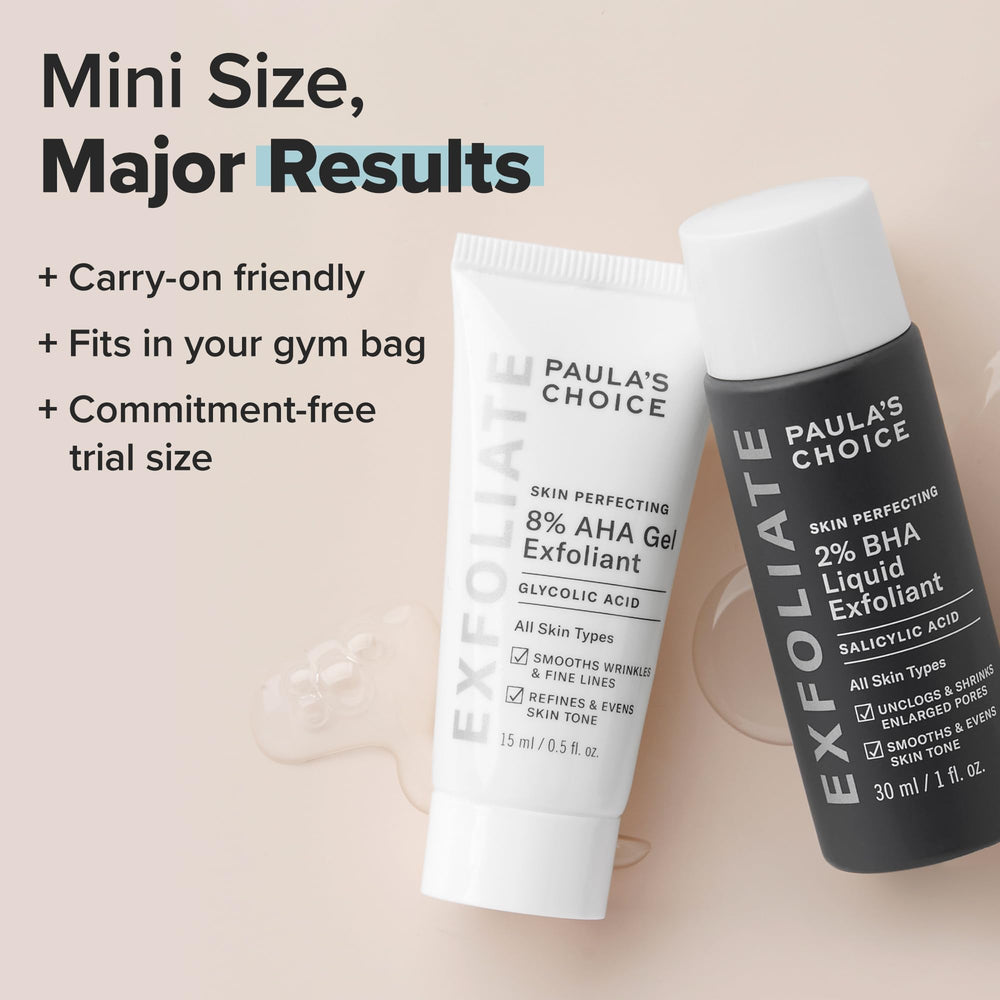 Paula's Choice AHA gel close-up highlighting glycolic acid for smoother tone.