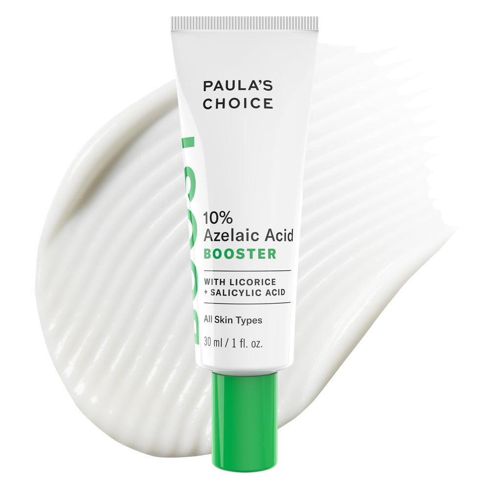 Paula's Choice Boost 10% Azelaic Acid Booster bottle, oil-free formula for clearer skin.
