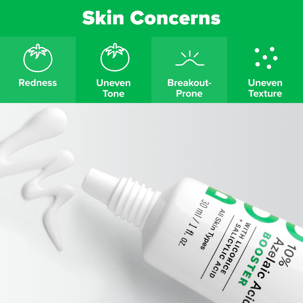 Paula's Choice Boost 10% Azelaic Acid Booster paired with salicylic acid for gentle exfoliation.
