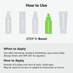 Paula's Choice BOOST serum pump close-up for precise application
