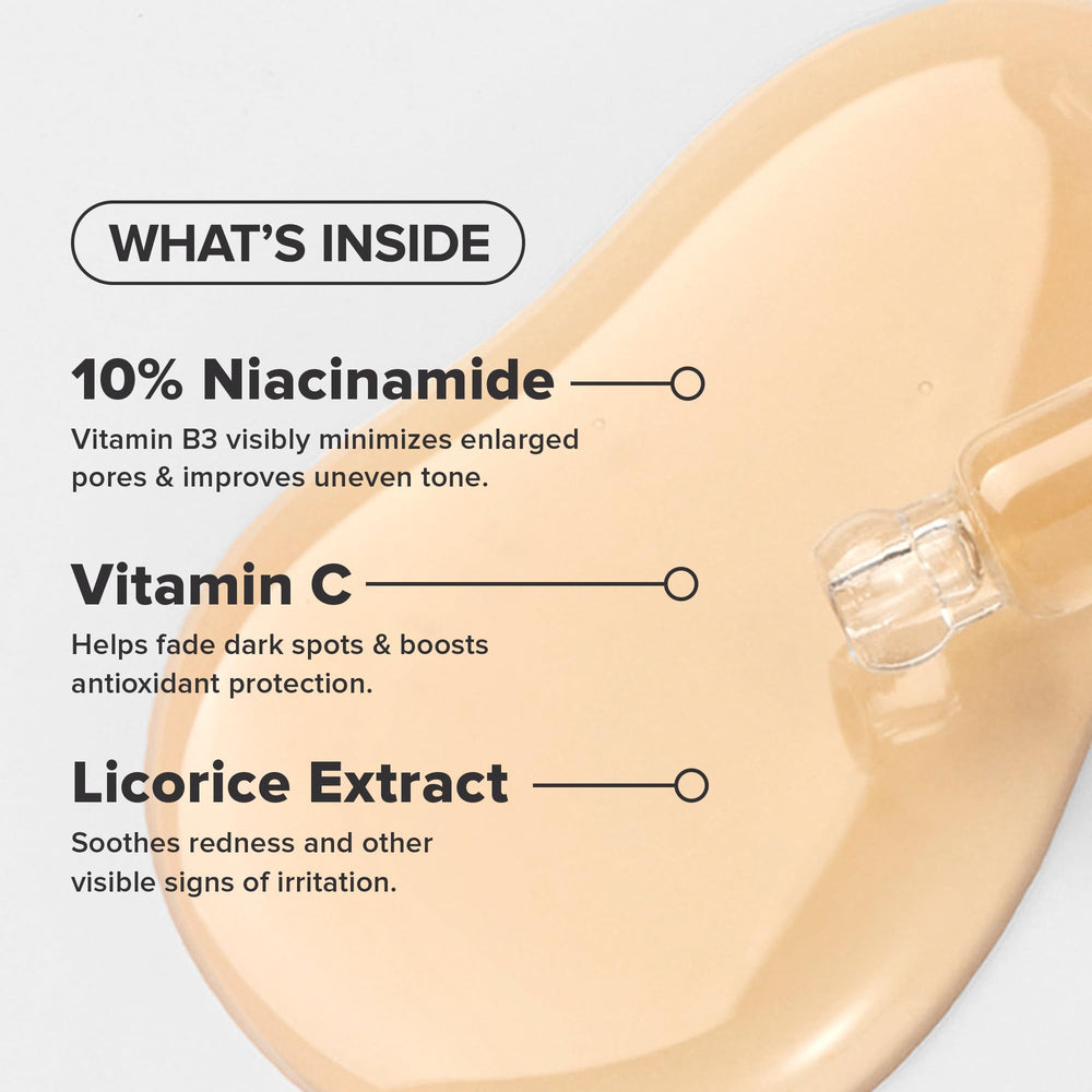 Paula's Choice BOOST ingredients label featuring vitamin C and licorice extract