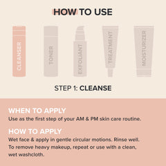 Paula's Choice CALM cleanser applying makeup removal on a sensitive skin routine.