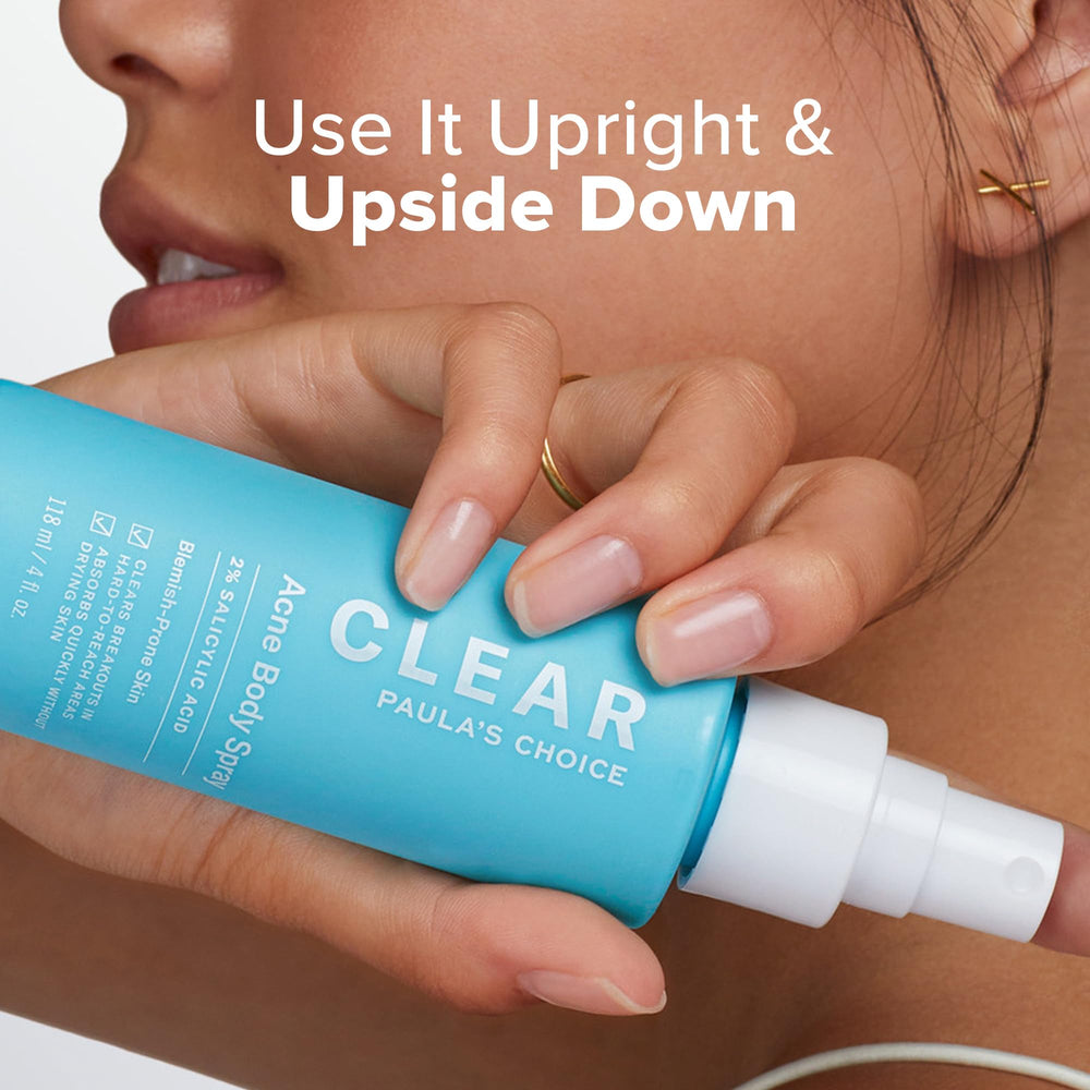 Label close-up highlights alcohol-free and fragrance-free formula of the spray.