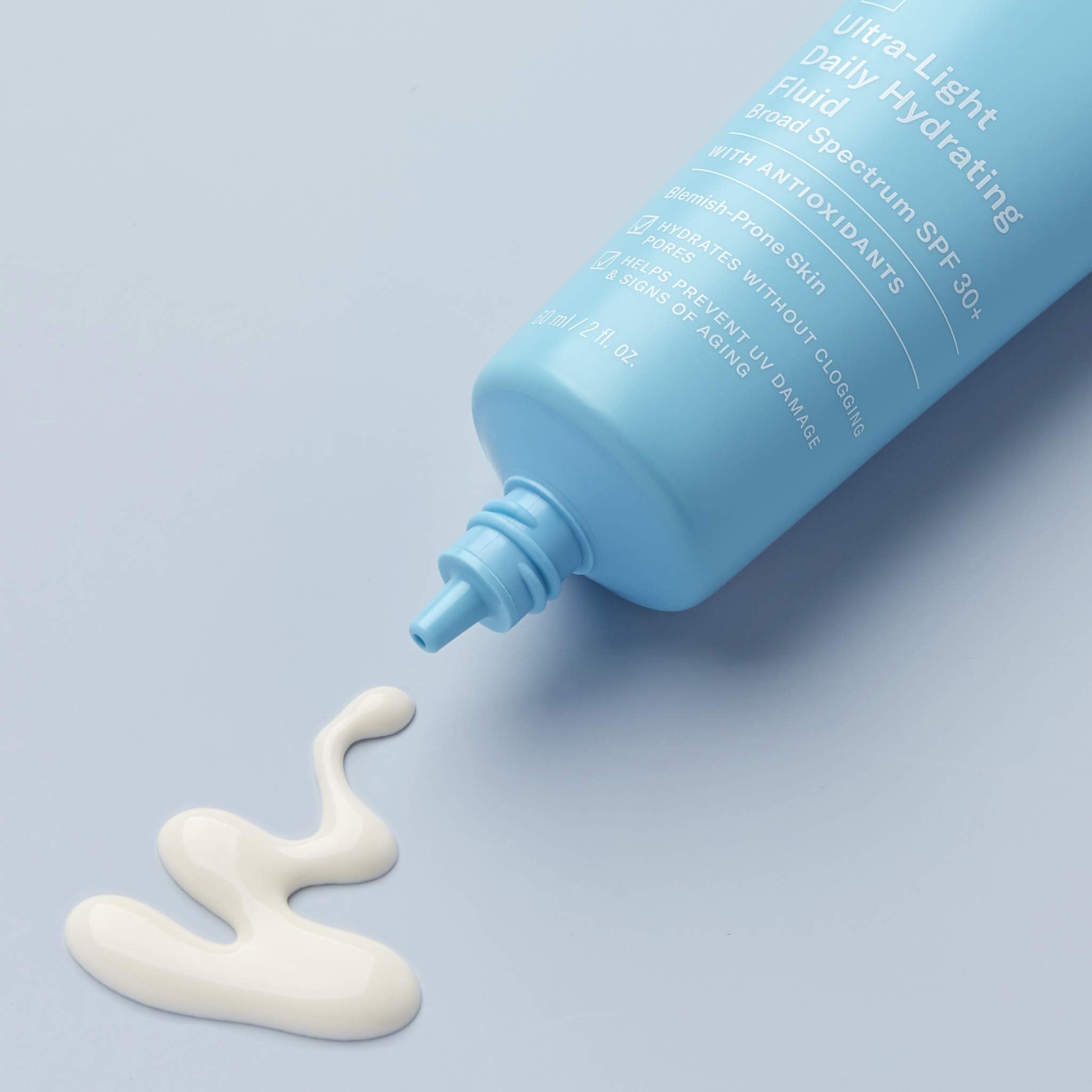Face finish after applying Paula's Choice CLEAR Ultra-Light SPF 30 with reduced shine.