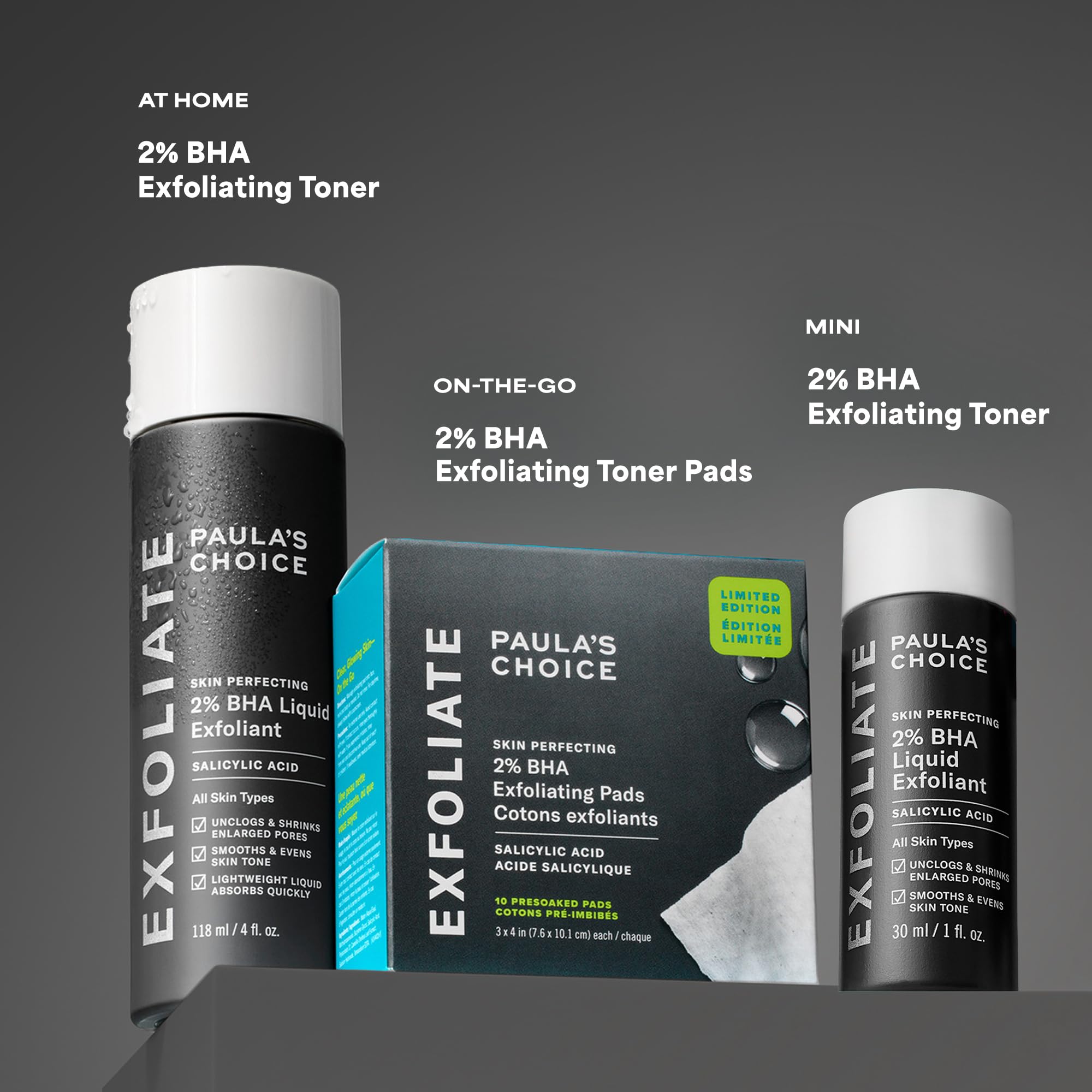 Cruelty-free Paula's Choice formula for exfoliation