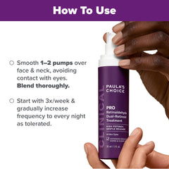 Paula's Choice Pro Retinaldehyde fragrance-free label indicating fragrance-free formula for sensitive use.
