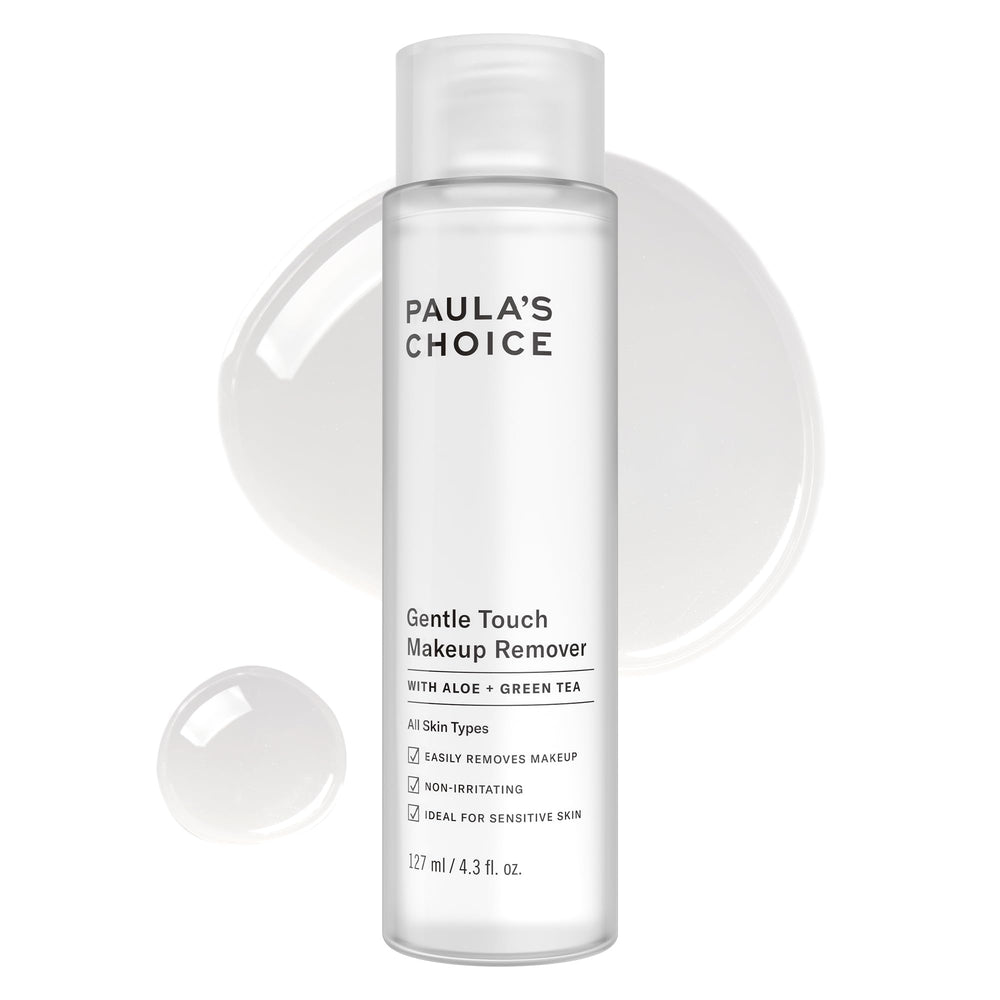 Paula's Choice Gentle Touch Makeup Remover bottle for gentle, hydrating makeup removal