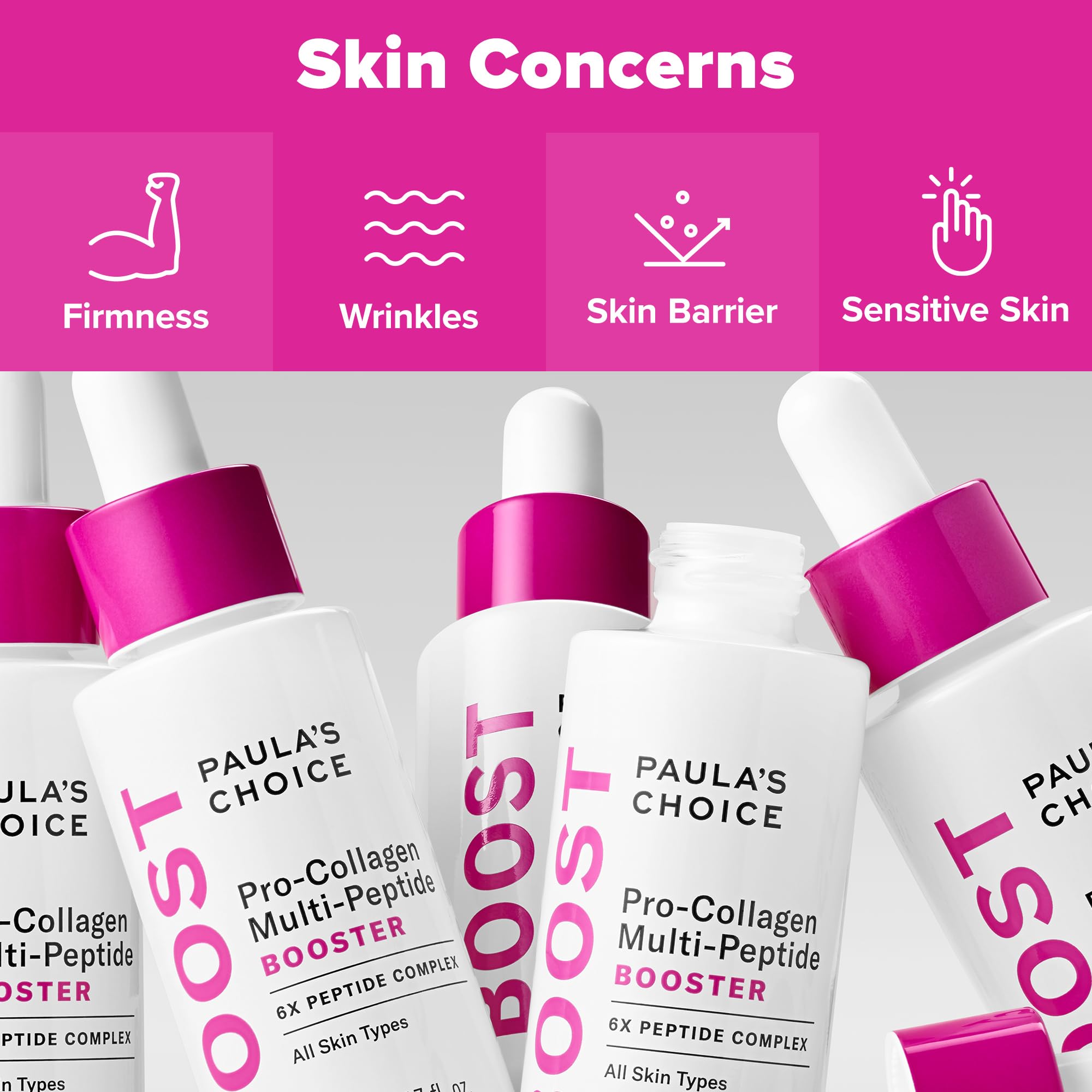 Paula's Choice hydration with hyaluronic acid highlights plump skin.