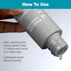 Paula's Choice mandelic exfoliant bottle pump for even tone and brightening