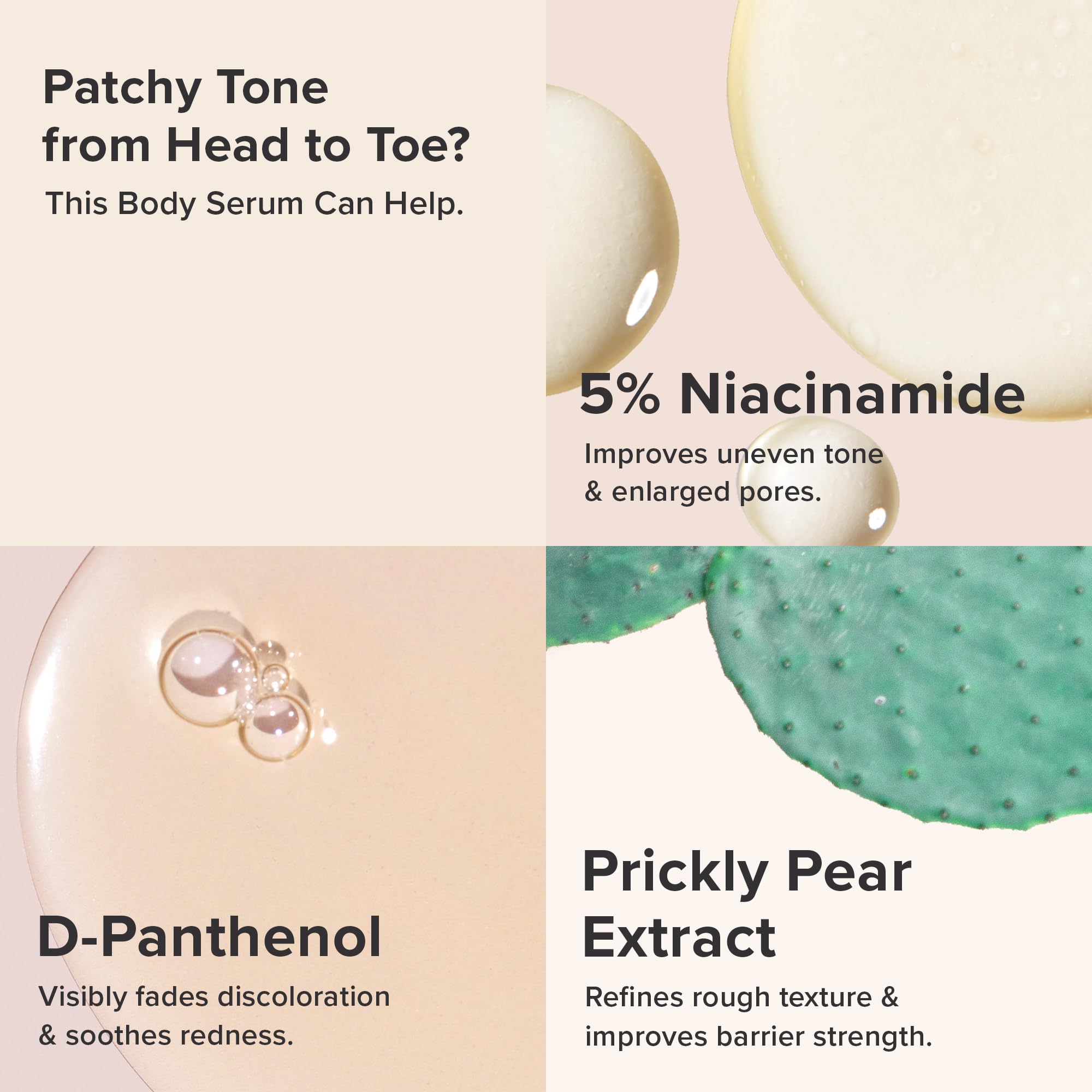 Paula's Choice 5% Niacinamide-D-Panthenol texture swirl shows lightweight serum feel.