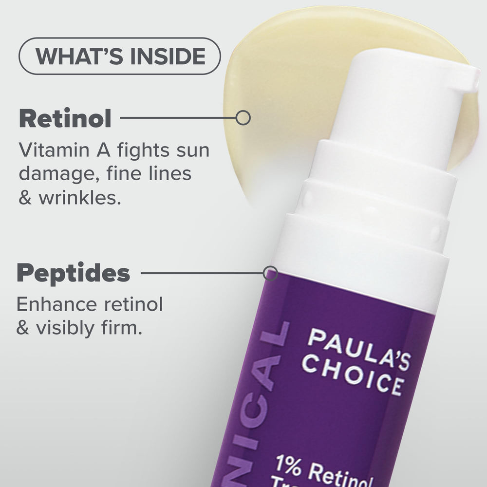 Product on a surface suggesting refined pores and firmer-looking skin