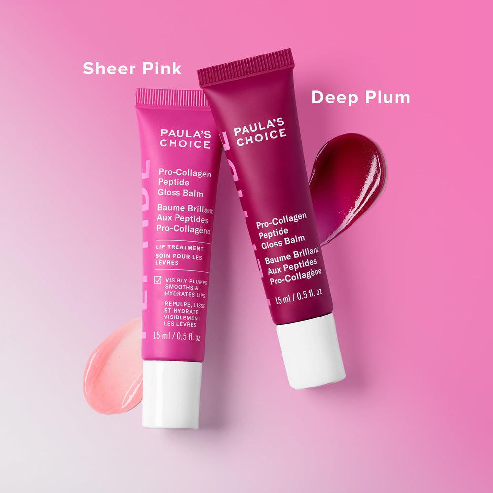 Paula's Choice Pro-Collagen Peptide Gloss Lip Balm close-up on lips