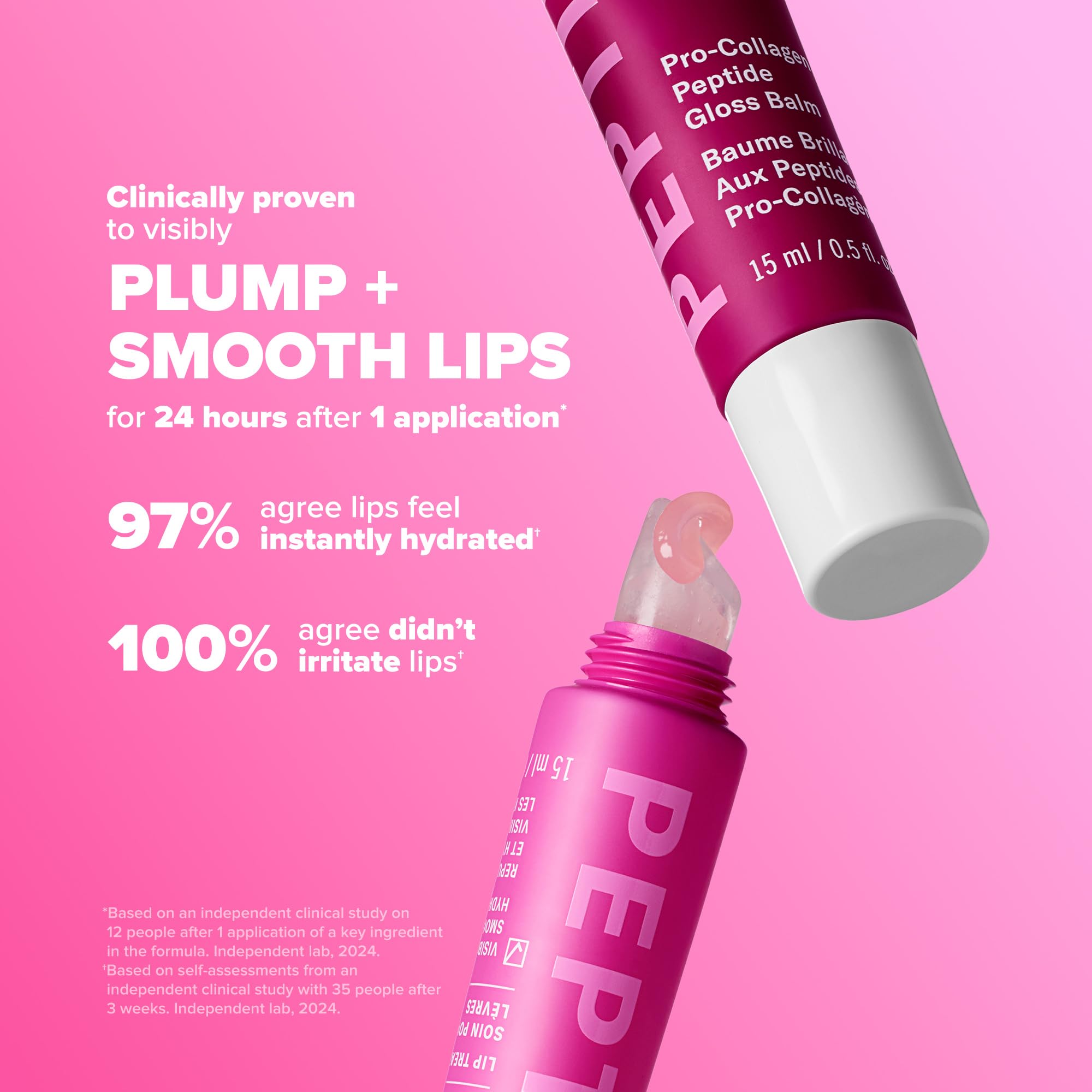Paula's Choice Pro-Collagen Peptide Gloss Lip Balm demonstrates hydration