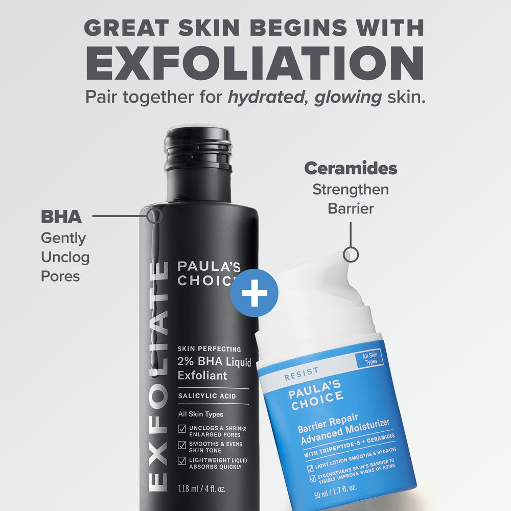 Paula's Choice RESIST Barrier Repair application-steps demonstrate easy daily routine.