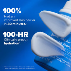 Paula's Choice RESIST Barrier Repair cream-swirl demonstrates lightweight texture for all skin types.