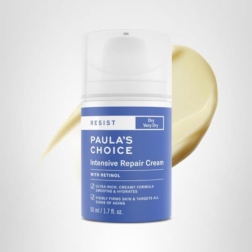 Dry skin recovery with Paula's Choice RESIST Intensive Repair Cream in daily routine