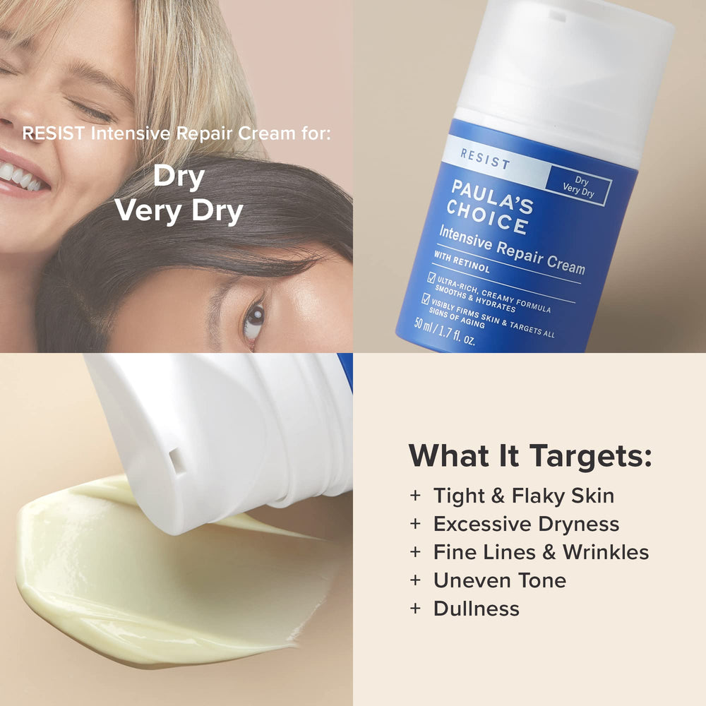 Night-time application scene with Paula's Choice RESIST Intensive Repair Cream