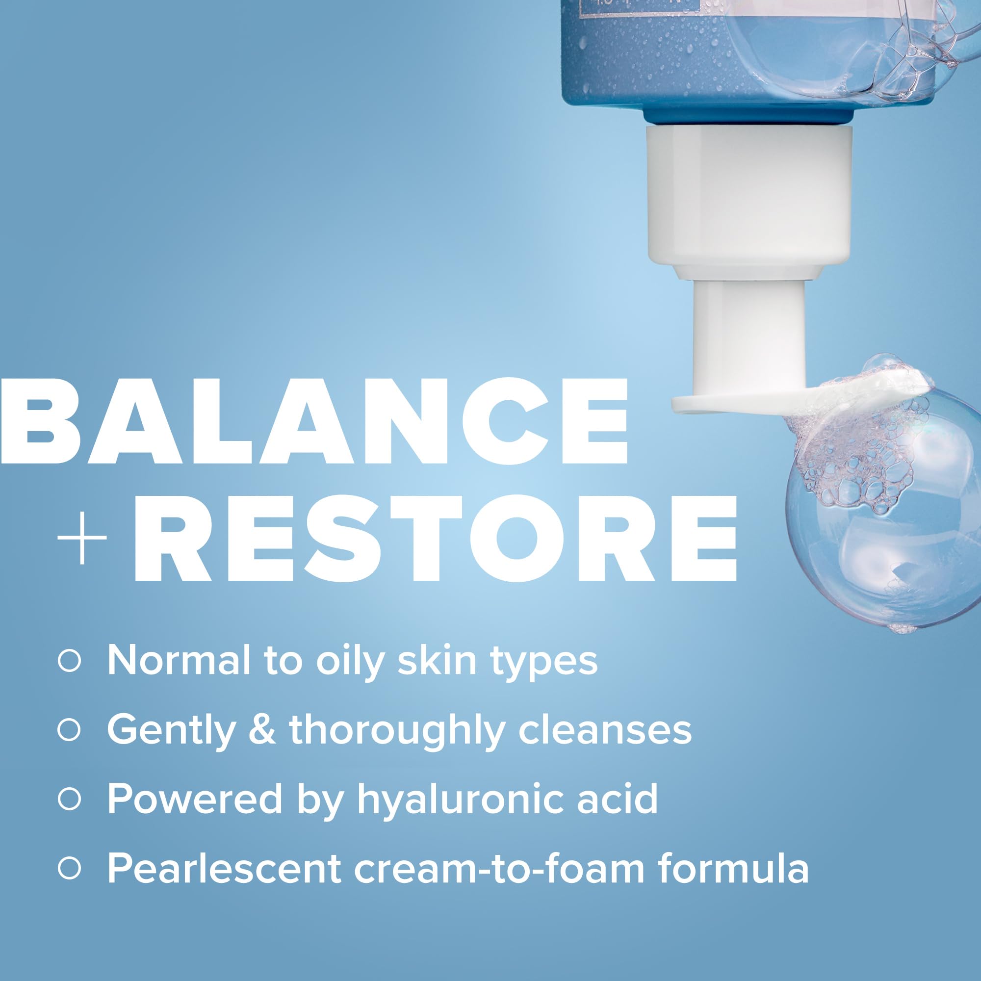RESIST cleanser foam close-up shows creamy lather for gentle cleansing.