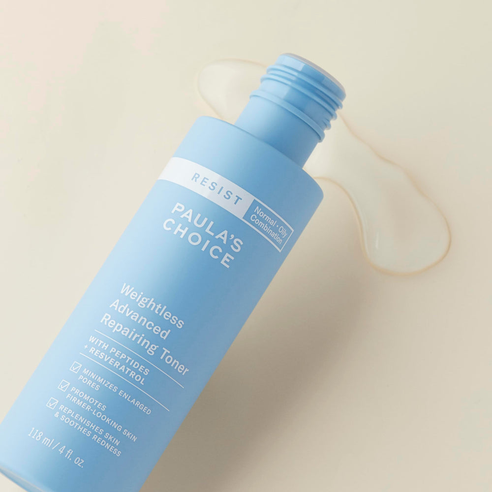 Application on skin by Paula's Choice Resist Weightless Toner features lightweight hydration