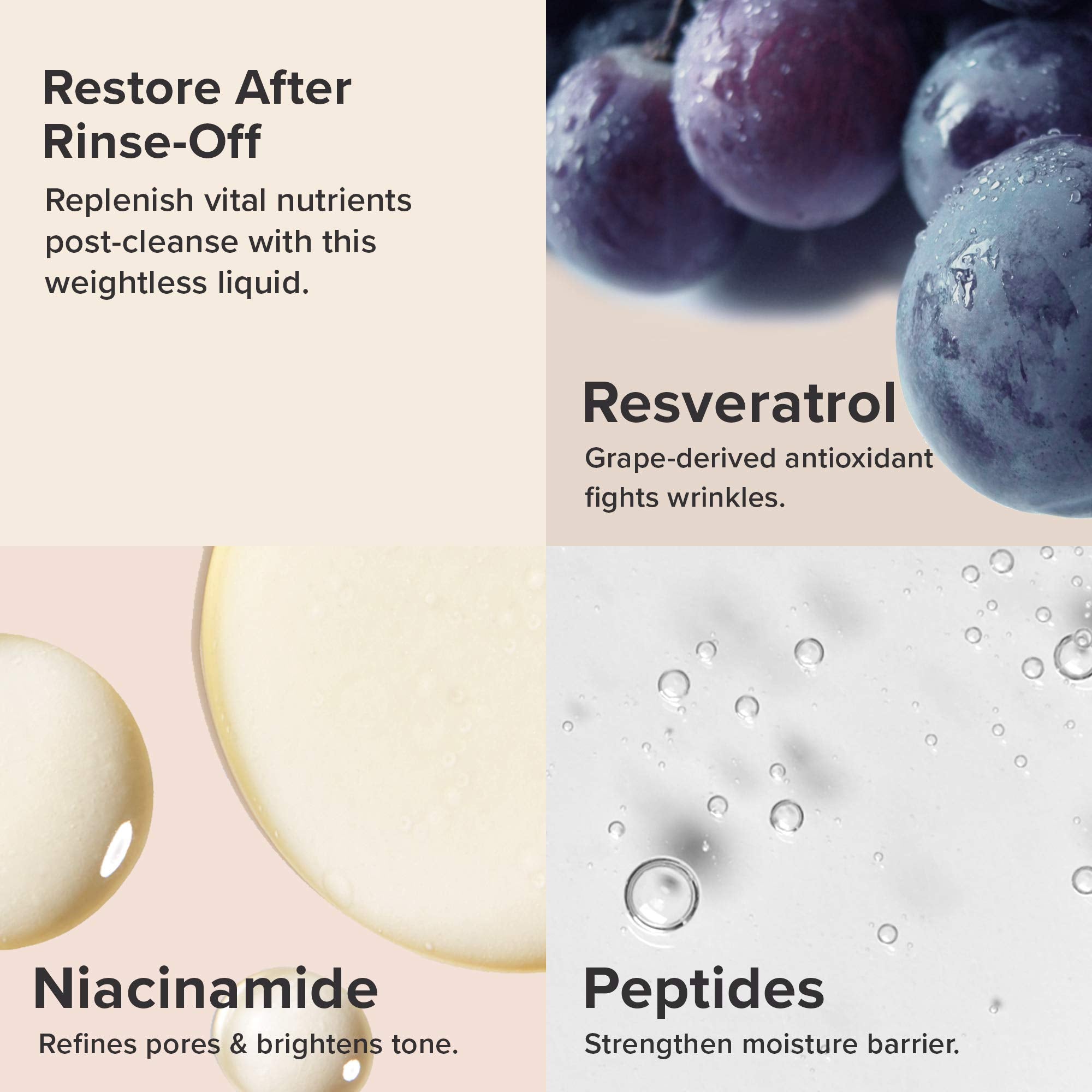 Label closeup of Paula's Choice Resist Weightless Toner highlighting fragrance free design