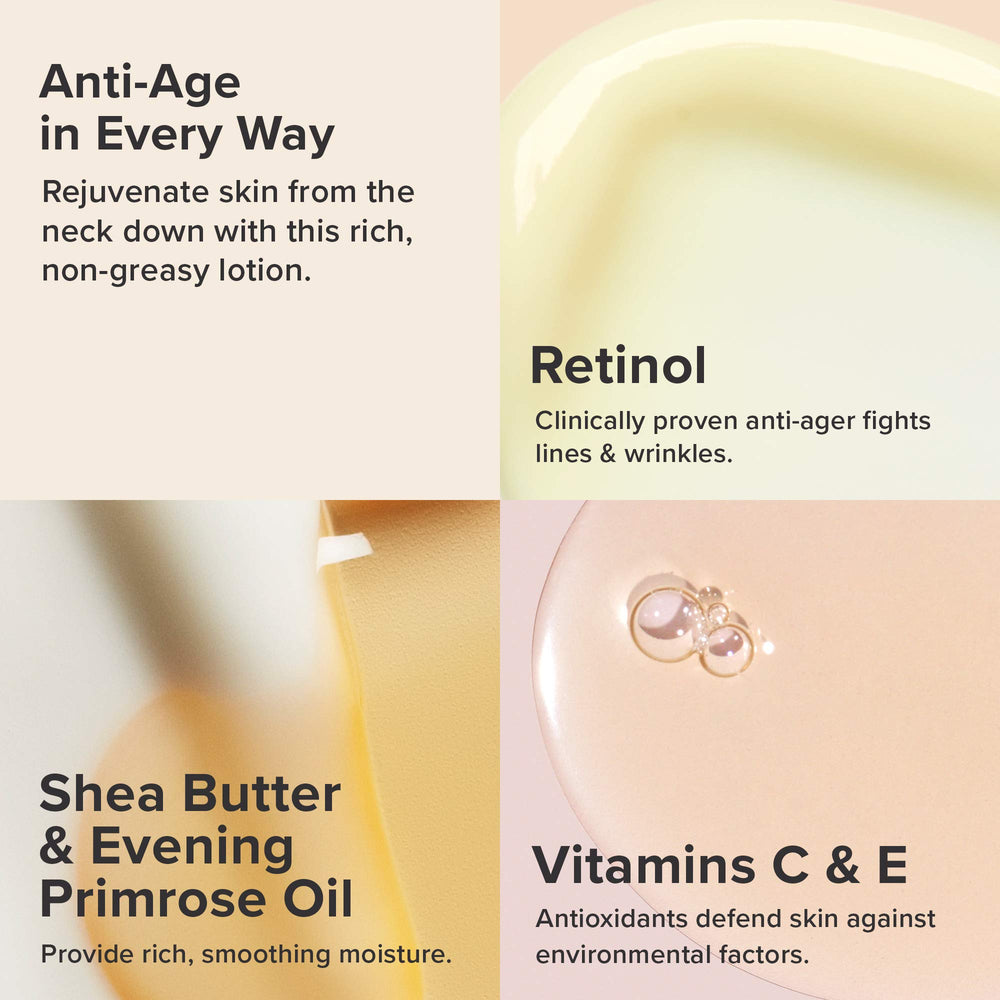 Close-up of Paula's Choice Retinol Lotion texture showing lightweight, fast-absorbing formula