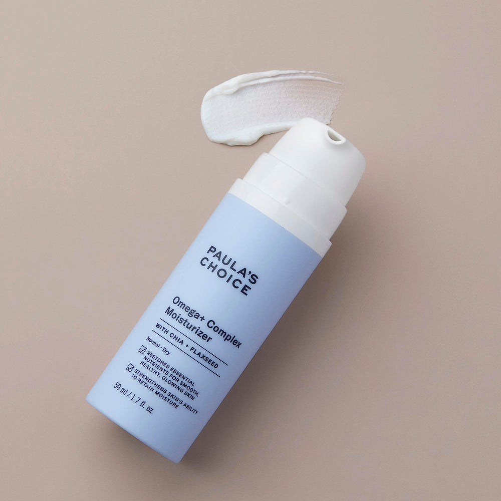 Sheabutter-rich texture of Paula's Choice Omega+ Complex cream on skin