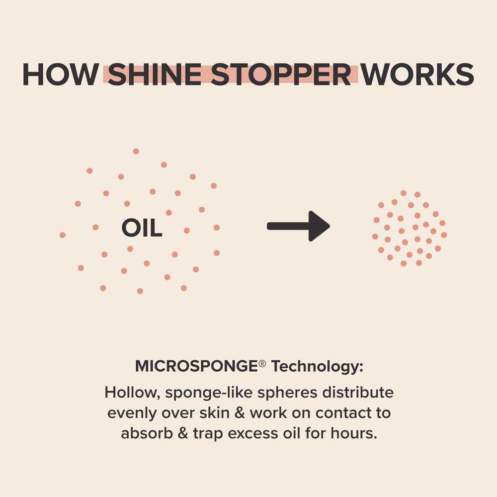 Paula's Choice Shine Stopper matte finish detail for oil control