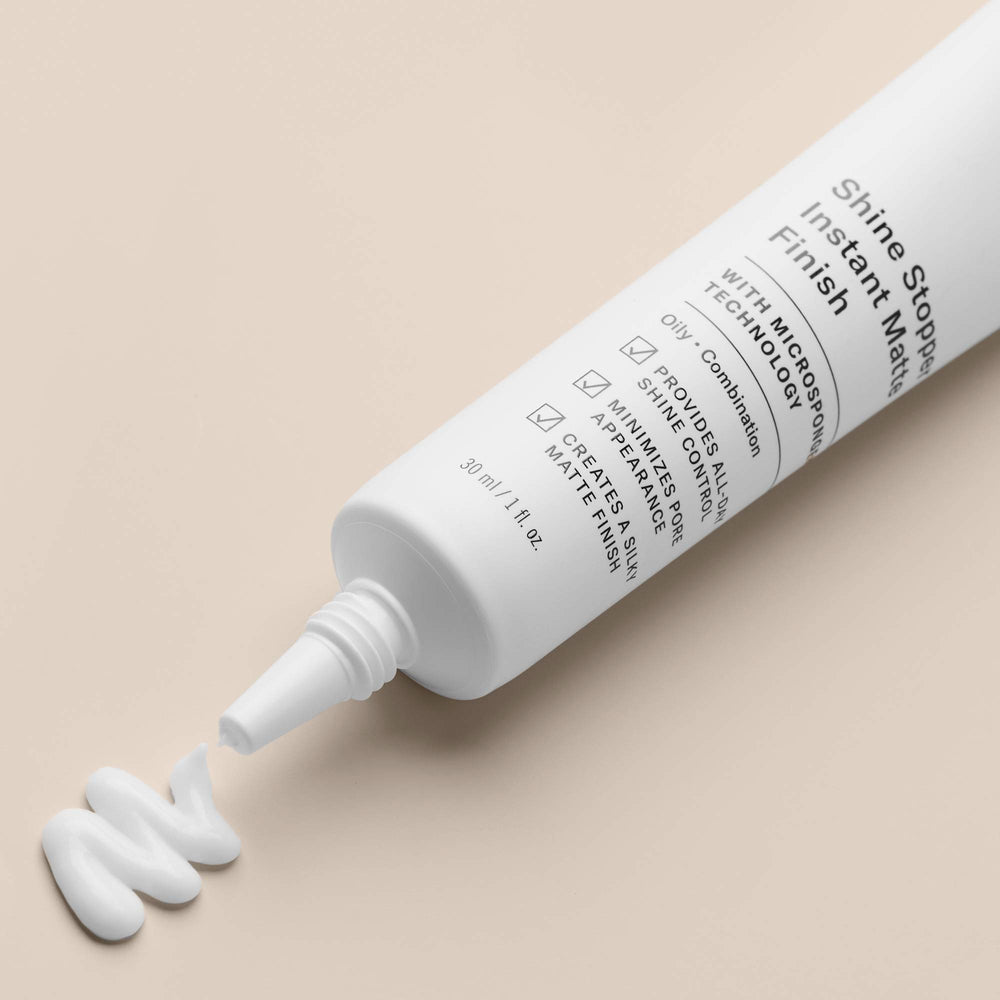Paula's Choice Shine Stopper primer swirl on hand for smooth application