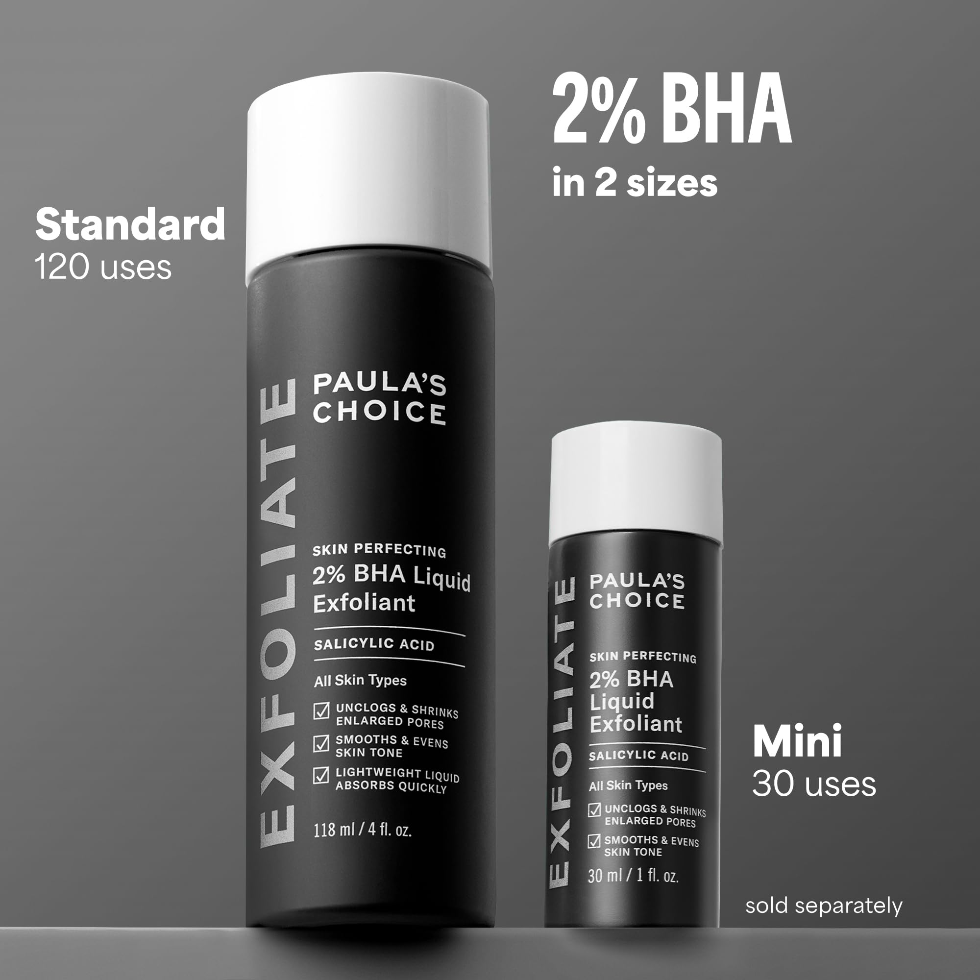 Bottle-cap close-up of Paula's Choice 2% BHA exfoliant.