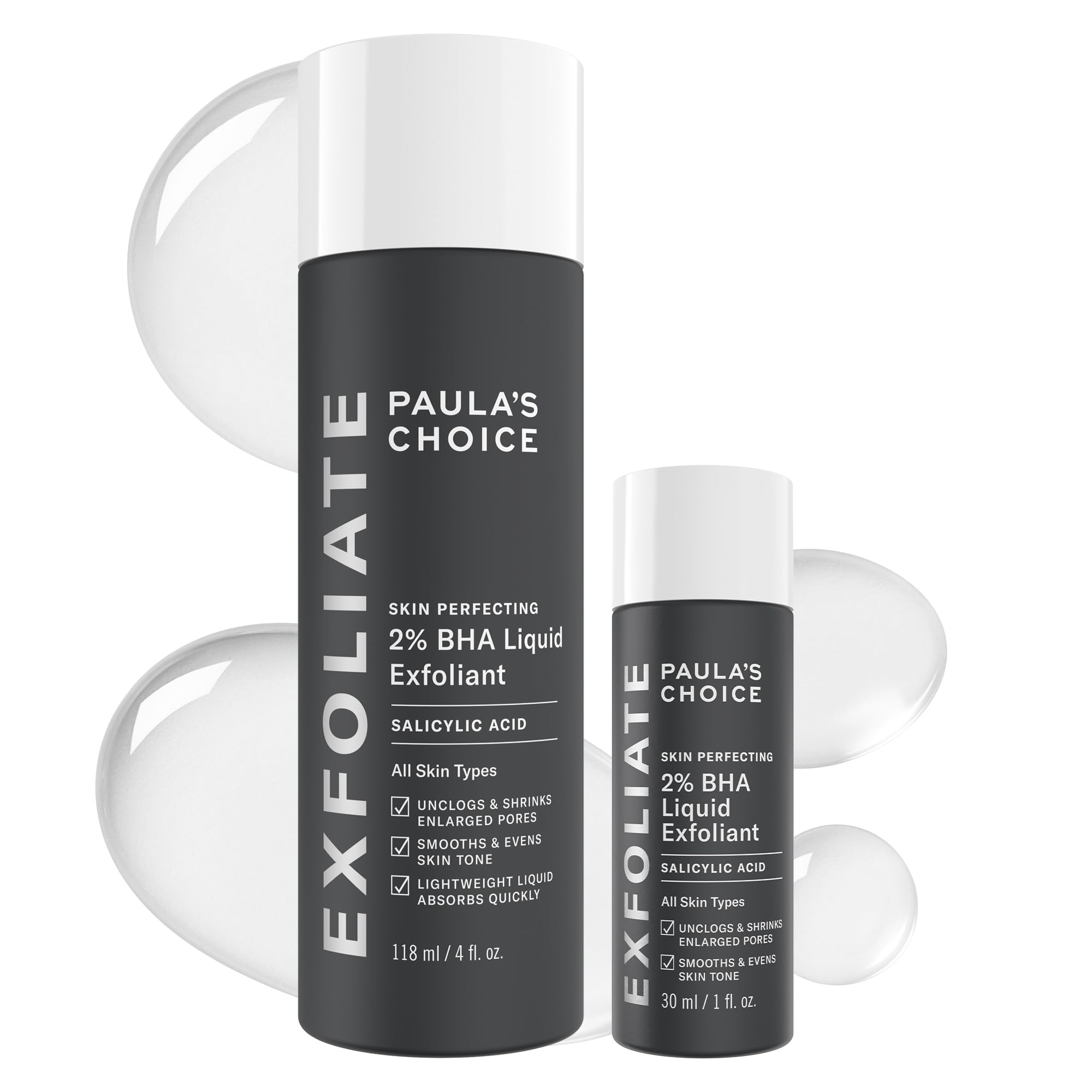 Paula's Choice 2% BHA bottle closeup showing pore unclogging