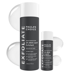 Paula's Choice 2% BHA bottle closeup showing pore unclogging