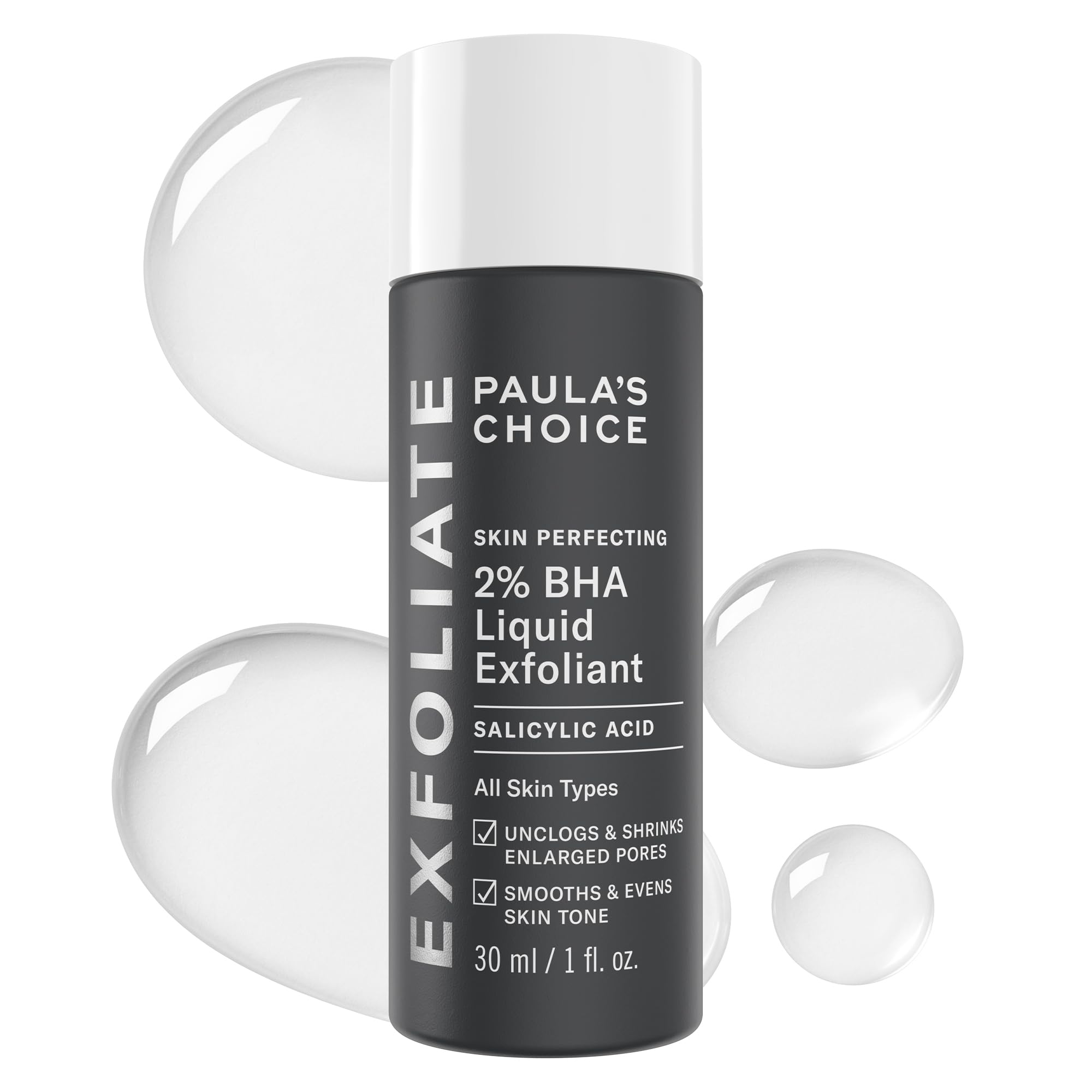 Paula's Choice Skin Perfecting 2% BHA en botella para exfoliar suavemente poros