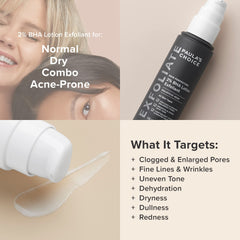 Paula's Choice bottle with pump-dispense enables precise, gentle application.