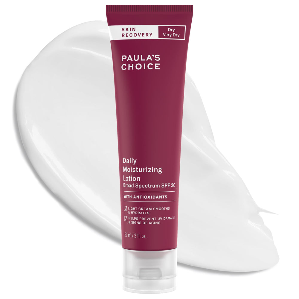 Paula's Choice SKIN RECOVERY SPF 30 mineral sunscreen bottle offering broad protection