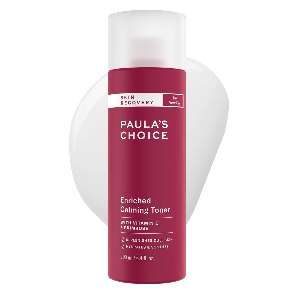 Paula's Choice Skin Recovery Toner bottle front showing hydrating relief for dry skin