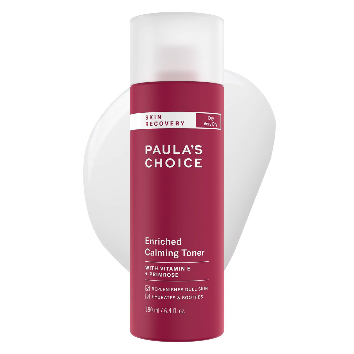 Paula's Choice Skin Recovery Toner bottle front showing hydrating relief for dry skin