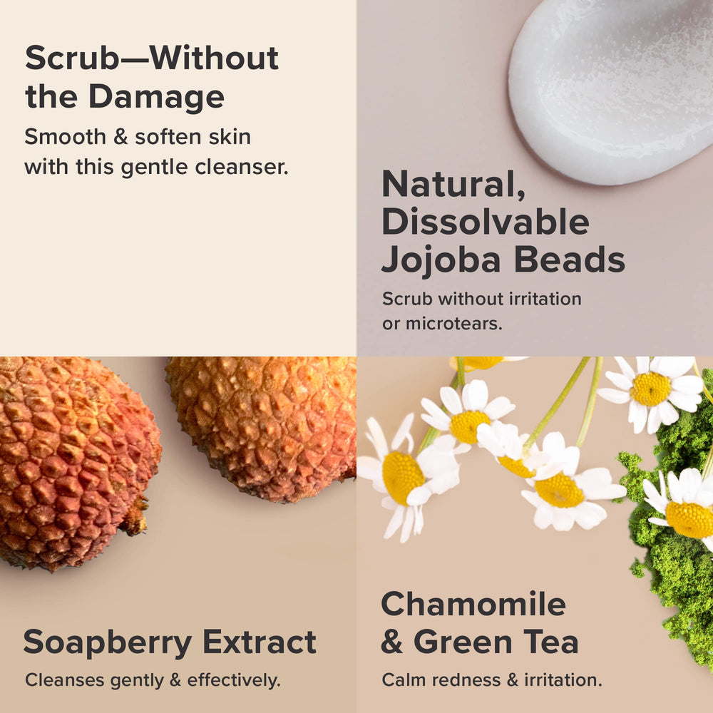 Paula's Choice The UnScrub with vitamin E and green tea supports skin comfort.