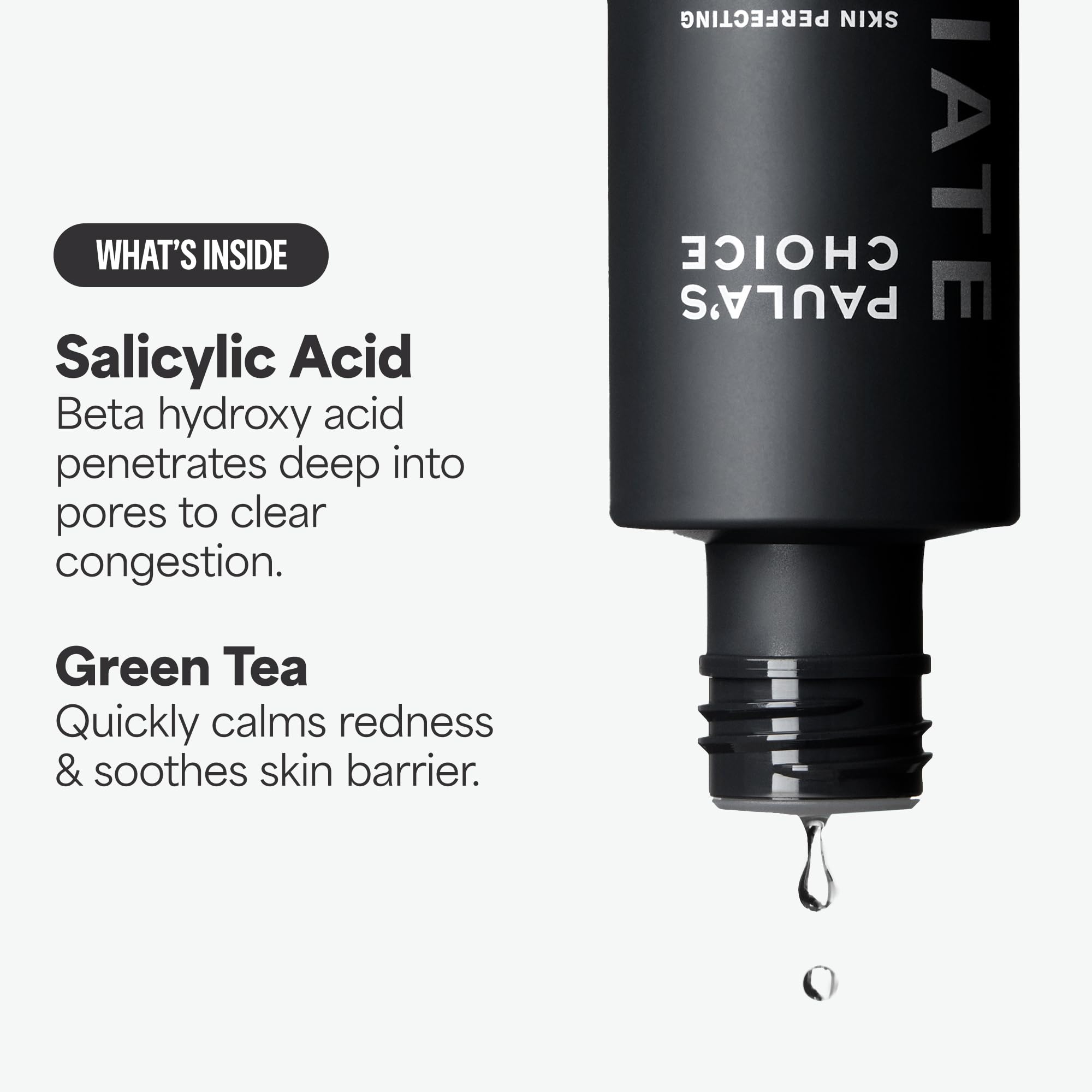 Vanity shot featuring Paula's Choice exfoliant for versatile skincare