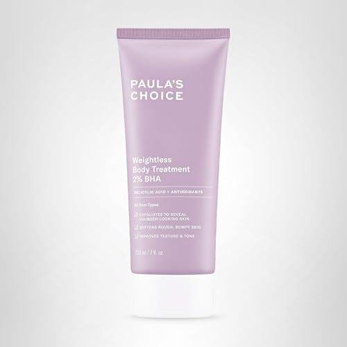 Fragrance-free Paula's Choice body lotion label ideal for sensitive skin