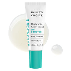 Paula's Choice BOOST lip booster bottle close-up showing hydrating formula
