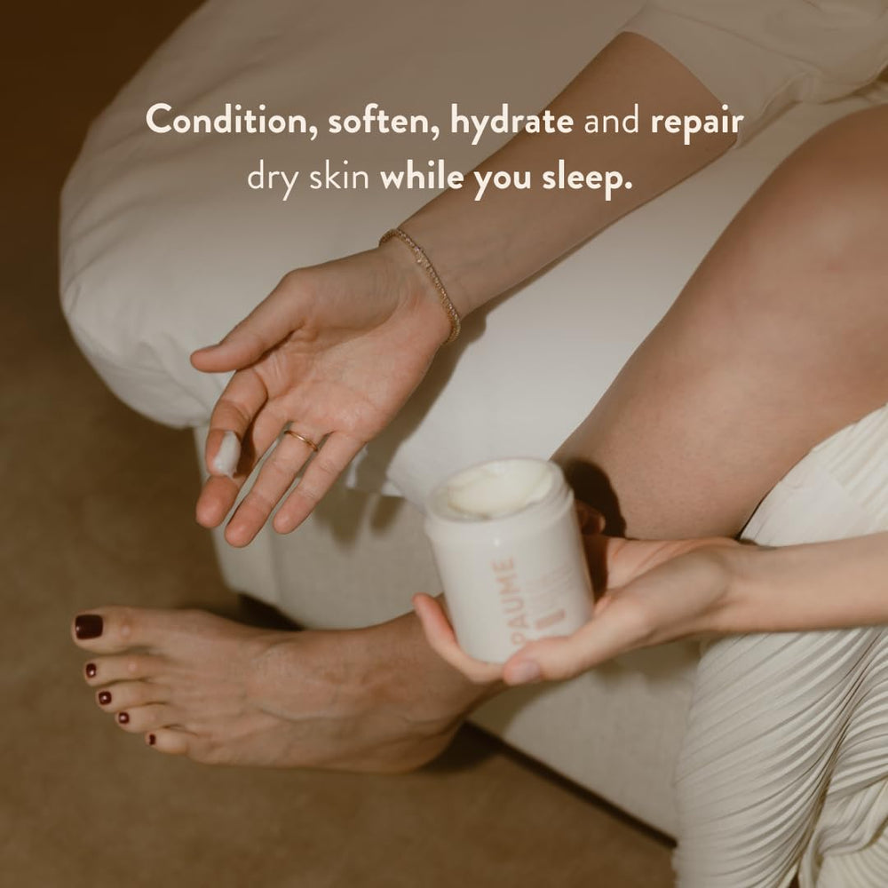 PAUME overnight mask texture with shea butter for feet hydration