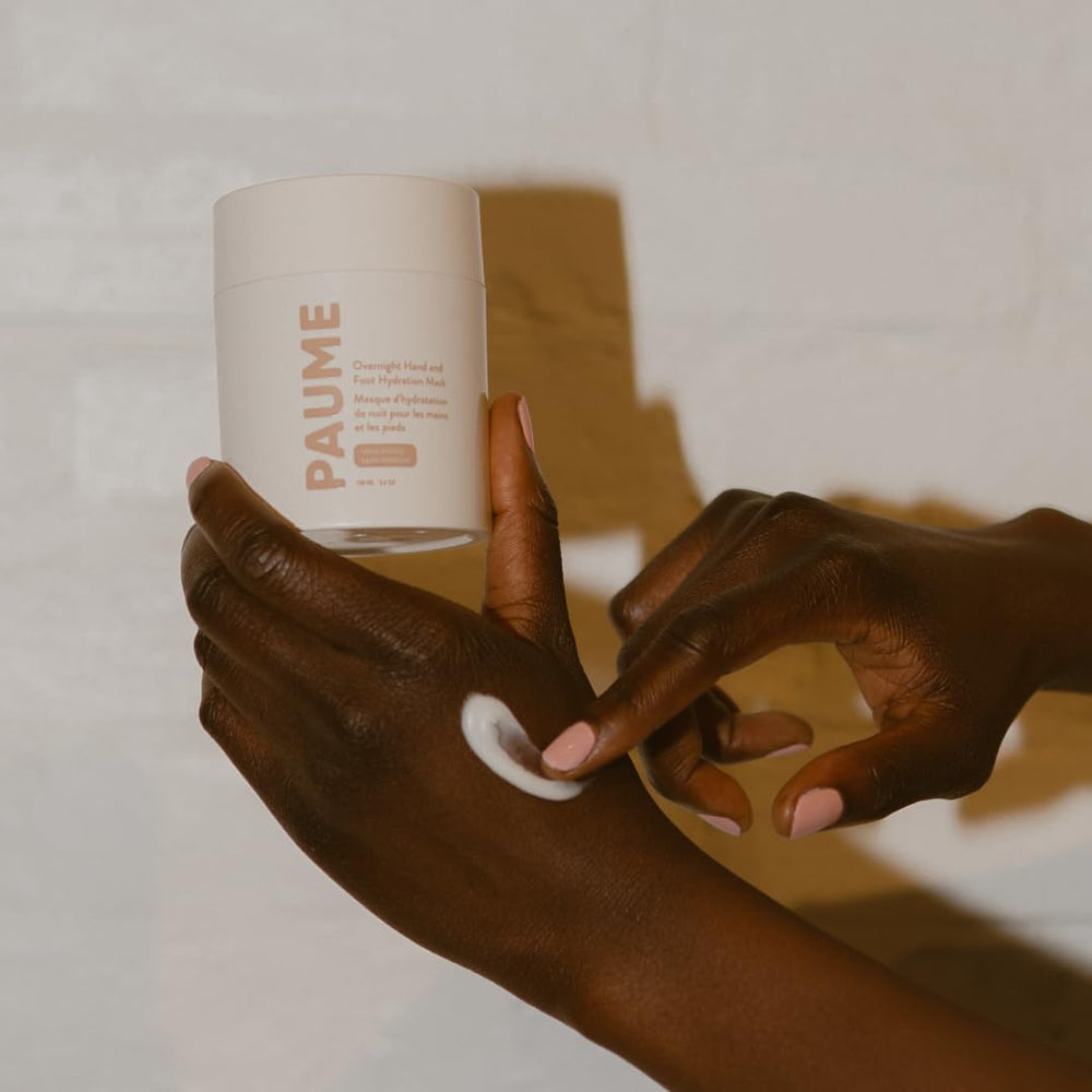 PAUME 3.4oz tub packaging emphasizing eco-conscious design