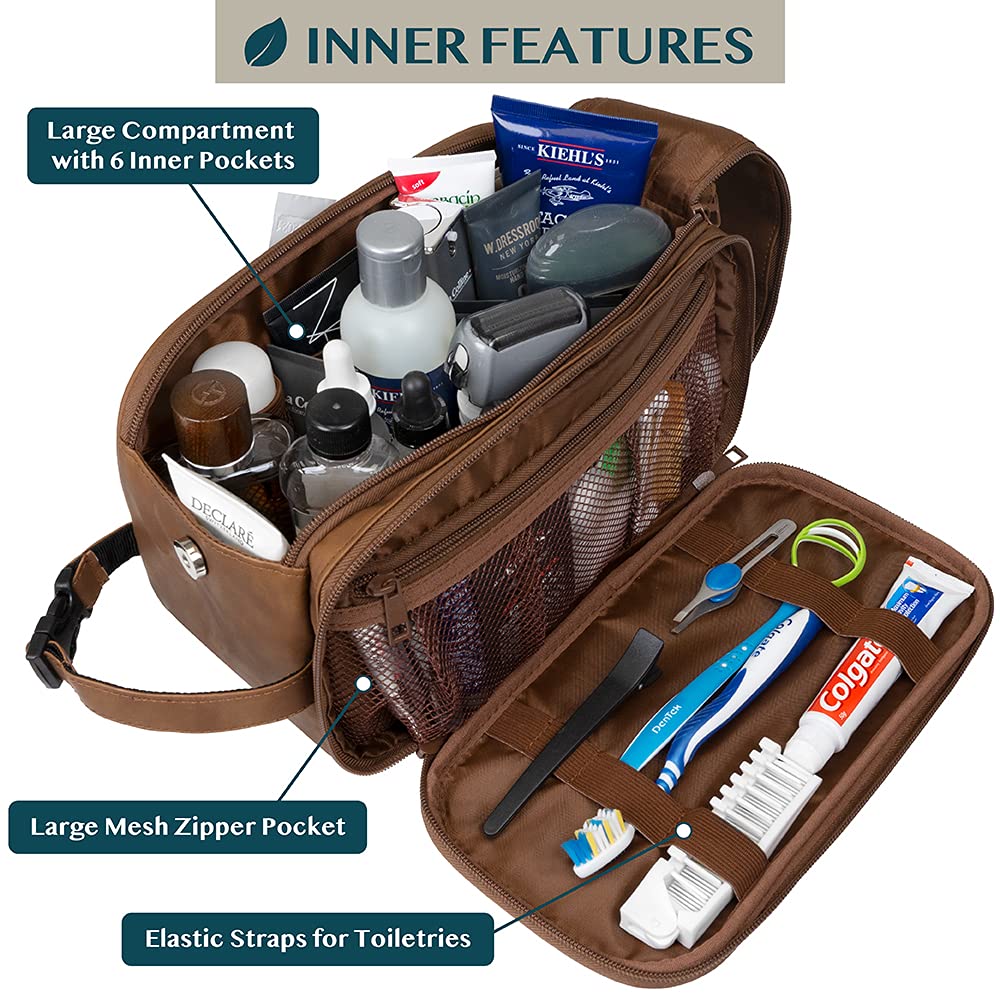 PAVILIA Toiletry Bag shows side pockets for organized grooming items during travel