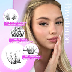 Pawotence 10-16mm lash clusters offer customizable length and definition.