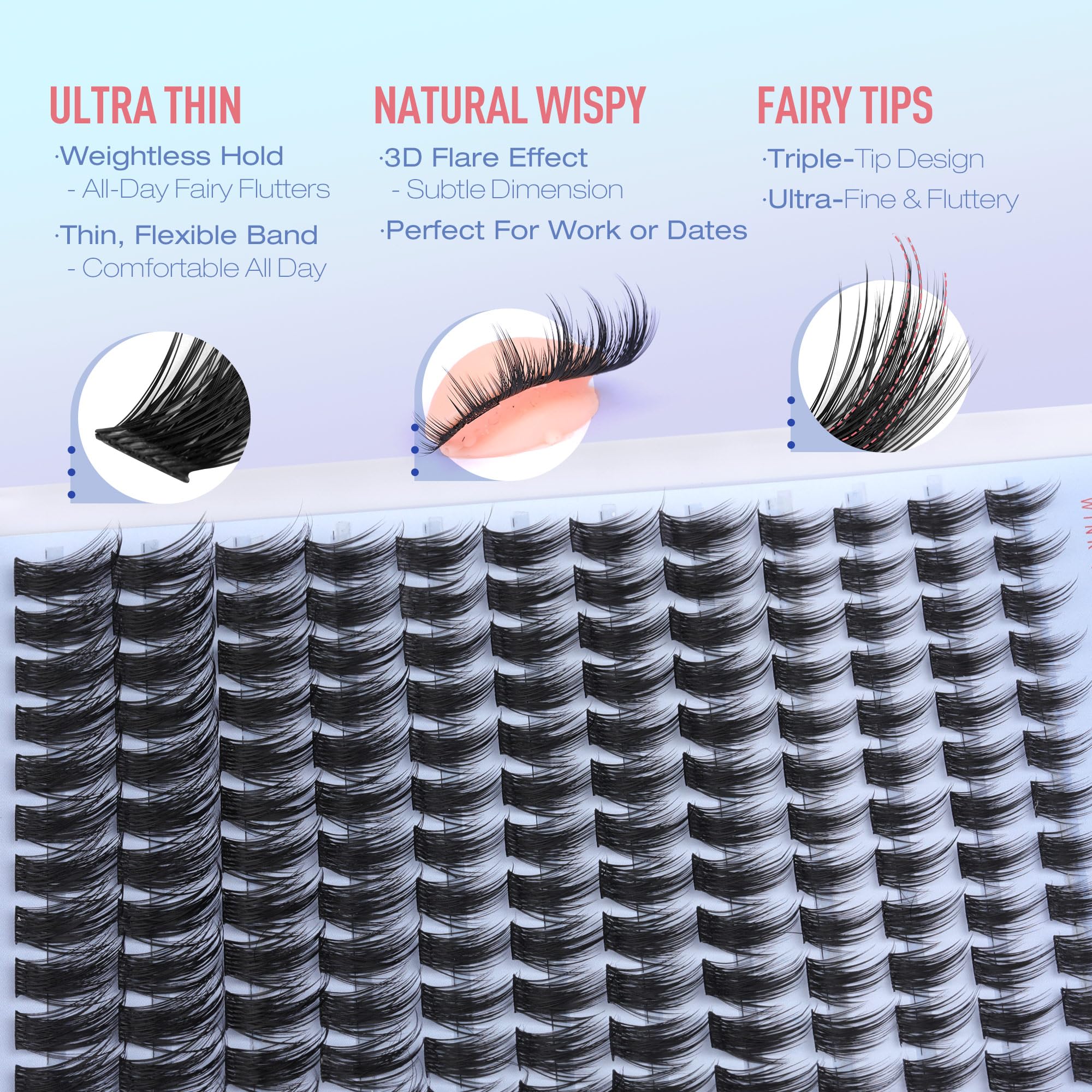 Pawotence artfully wispy clusters blend for soft, diffused fullness.