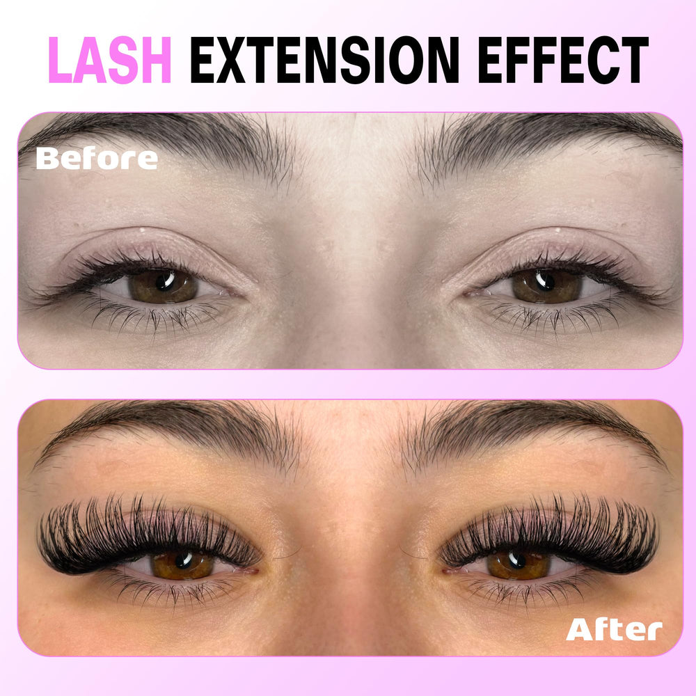 Pawotence cluster lashes preview with versatile length options.